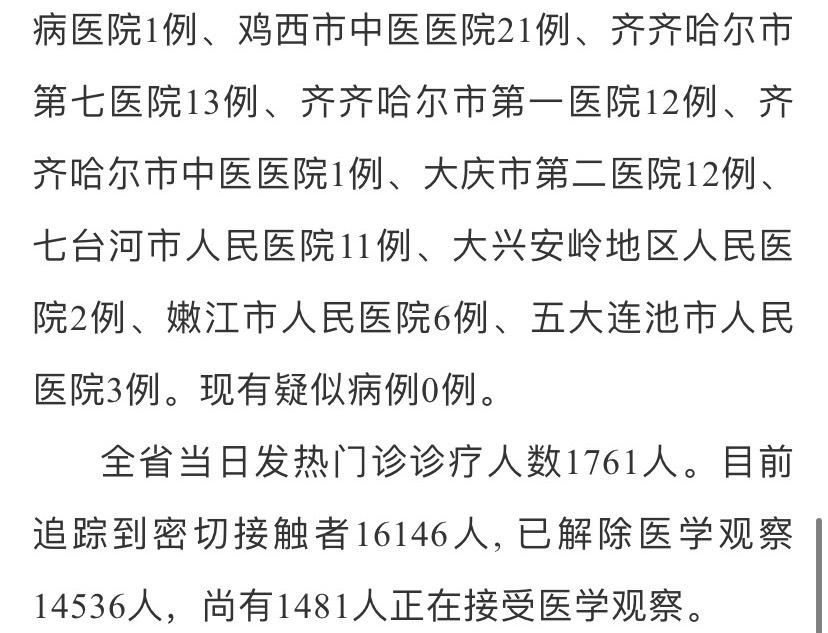 31省新增本土12例，齐齐哈尔疫情最新消息