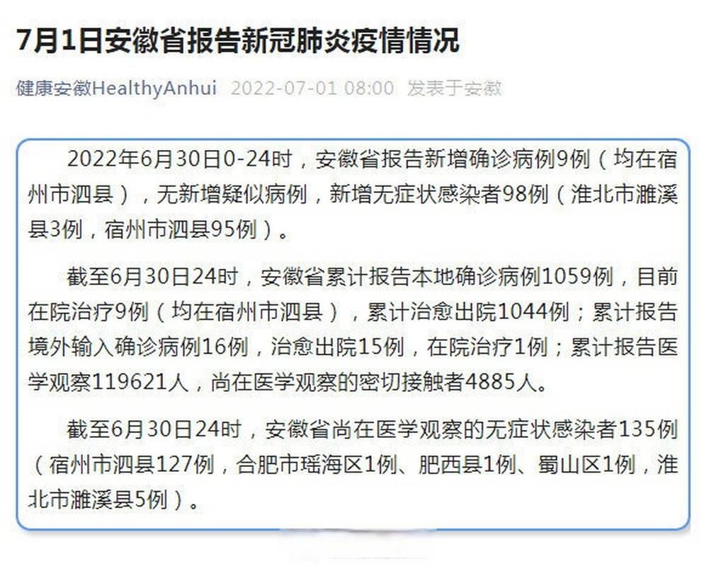 2022年7月5日淮北新增确诊病例情况