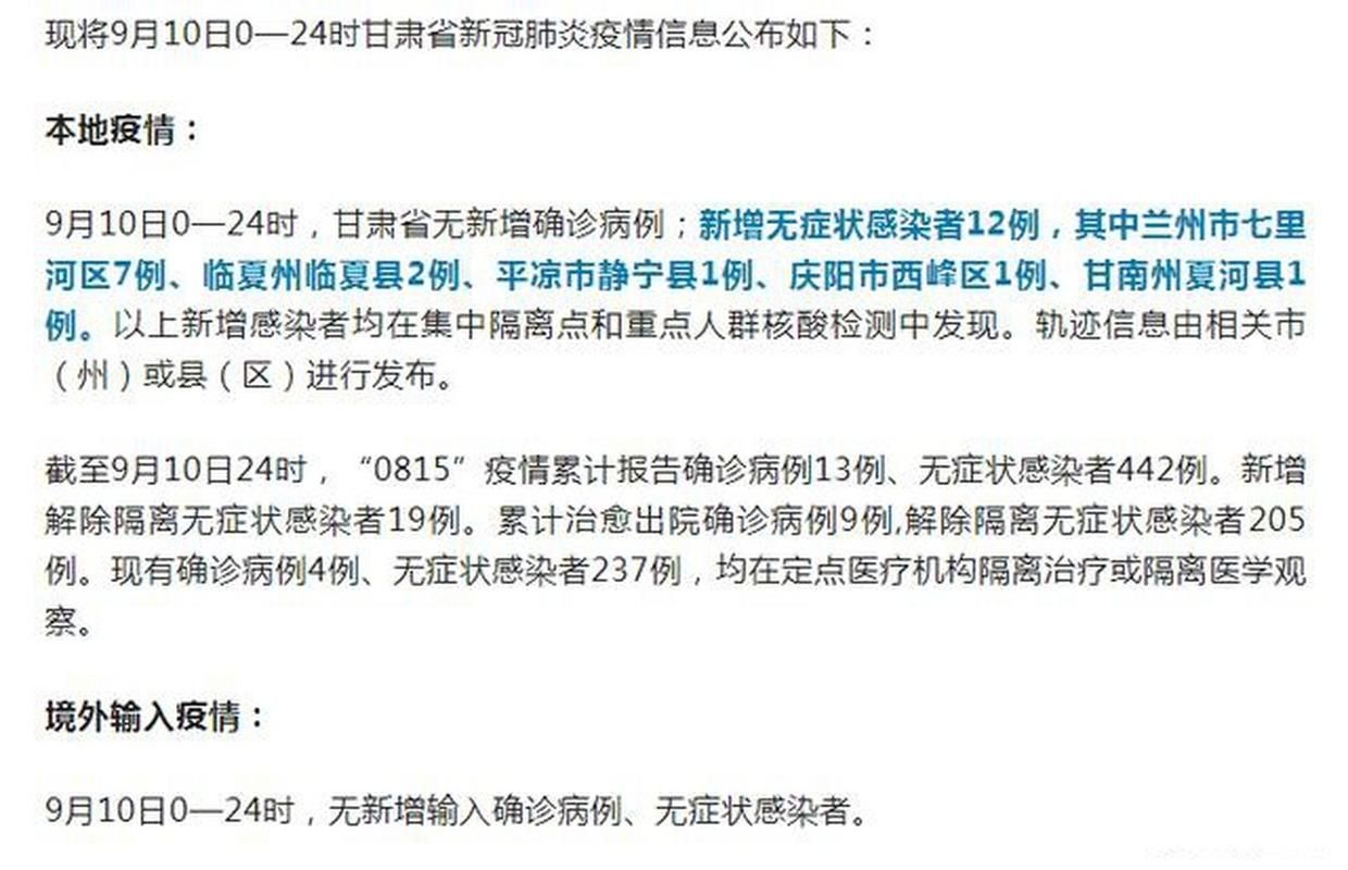 31省新增本土12例,临夏州疫情最新消息