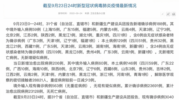 31省新增本土12例(31省新增本土9例)，武威市辖区疫情引关注