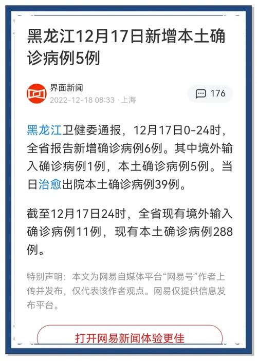 2022年11月2日黑河新增确诊病例情况